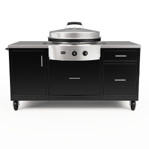 EVO Onyx Grill Cart W/Affinity 30G Flattop Natural Gas Griddle - 10-0055-NG