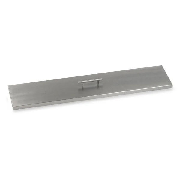 BBQGuys Signature 39 Inch Stainless Steel Cover Linear Drop-In Pan Cover