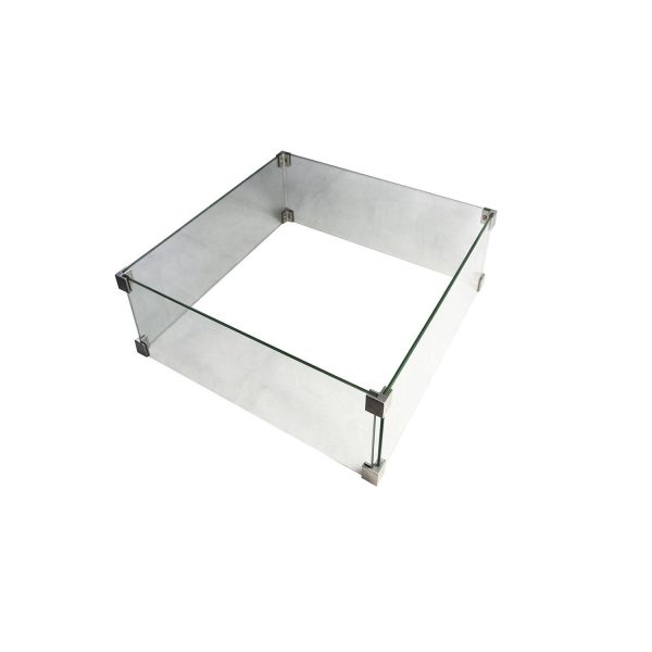 Lakeview Montreal Glass Square Wind Screen - SCOFG224-WS