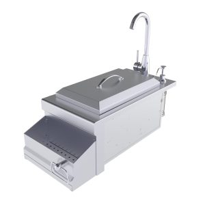 Sunstone Ruby Series 14-Inch Bar Sink Cocktail Center Insulated Ice Chest Station - B-RBC14
