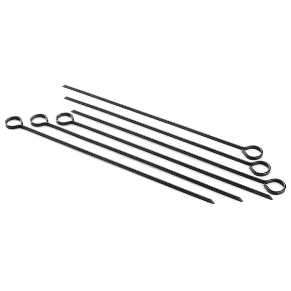 Outset 13-Inch Black Non-Stick BBQ Skewers - Set Of 6