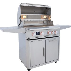 Blaze LTE PRO 32-Inch 4-Burner Natural Gas Grill w/ Digital Temperature Screen & Rear Infrared Burner