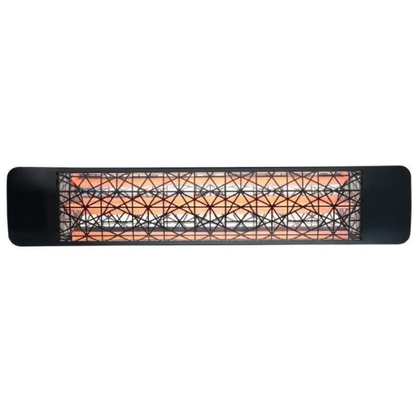 Eurofase Astra Series 39 Inch 2000 Watt Single Element Marine Grade 480V Electric Patio Heater in Black - EF20480B4