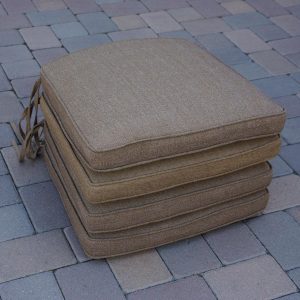 Darlee Capri Replacement Dining Chair Cushion - Set of 4 - Sesame