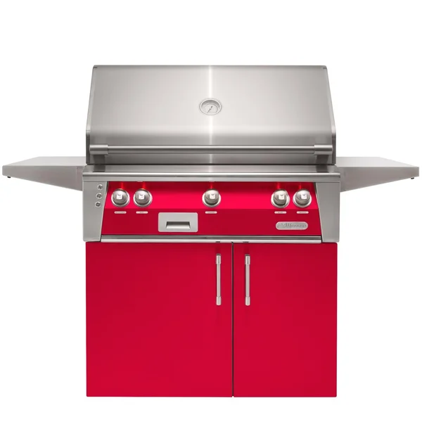 Alfresco ALXE 36-Inch  Propane Grill With Sear Zone And Rotisserie - Raspberry Red - ALXE-36SZC-LP-S3027