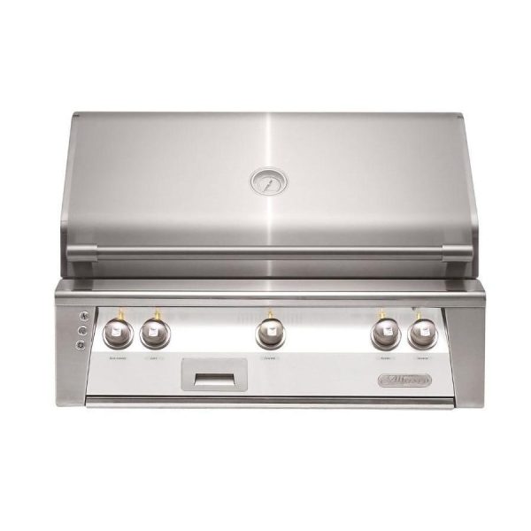 Alfresco ALXE 36-Inch Built-In Propane Grill With Rotisserie in Signal White Matte - ALXE-36-LP-SM9003