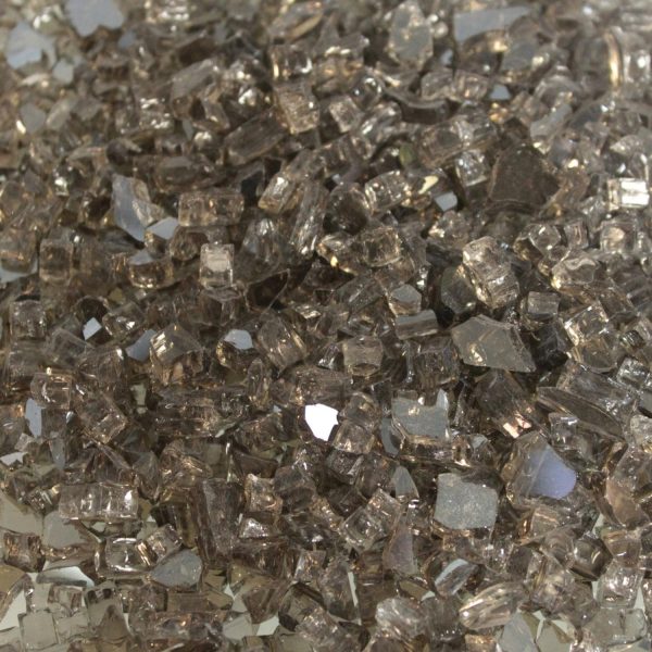 White Mountain Hearth By Empire Crushed Fire Glass - Bronze Reflective