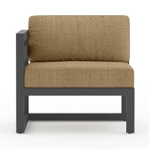 Misty Cove Aluminum Left Arm Section in Slate/Heather Beige by Lakeview Outdoor Designs