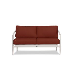 Midnight Cove 2 Person Aluminum Loveseat in Urban Stone/Canvas Henna by Lakeview Outdoor Designs