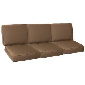 Sunbrella Canvas Cocoa 6 Piece Medium Outdoor Replacement Sofa Cushion Set W/ Piping By BBQGuys Signature