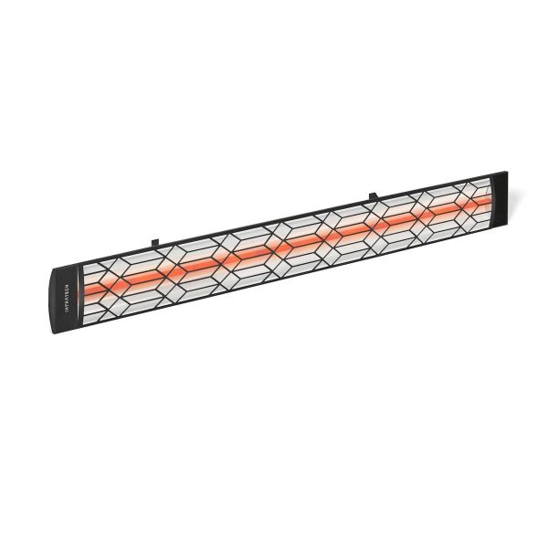 Infratech Motif Collection 61 1/4-Inch 4000W Single Element 240V Electric Infrared Patio Heater - Black W/ Craftsman Fascia - C4024BL2