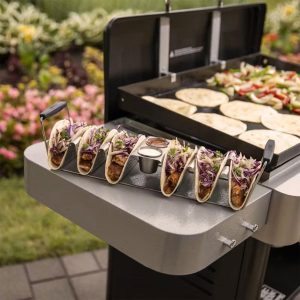 Weber 3400073 Stainless Steel Griddle Taco Rack