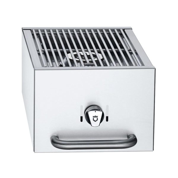 Crown Verity Cart Mounted Natural Gas Side Burner For Mobile Grills - CV-SB-MCB-NG