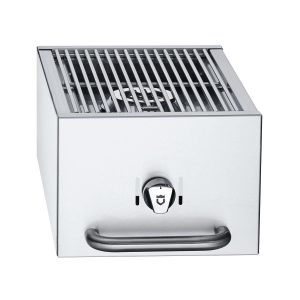 Crown Verity Cart Mounted Propane Gas Side Burner For Mobile Grills - CV-SB-MCB