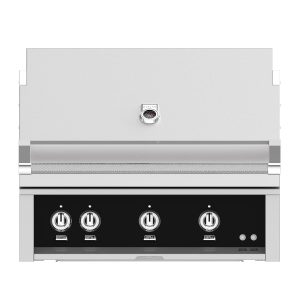 Hestan 36-Inch Built-In Propane Gas Grill W/ Sear Burner & Rotisserie - Stealth - GMBR36-LP-BK