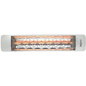 Eurofase Stella Series 39 Inch 2500 Watt Single Element Marine Grade 277V Electric Patio Heater in Stainless Steel - EF25277S6