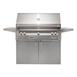 Alfresco ALXE 42-Inch Freestanding Natural Gas Grill With Rotisserie in Signal Gray - ALXE-42C-NG-S7004