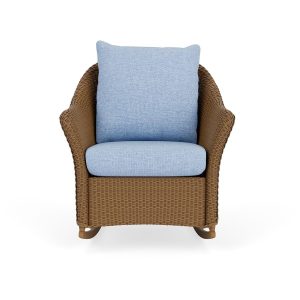 Weekend Retreat Lloyd Loom Rocking Chair in Hickory/Demo Skyway by Lloyd Flanders