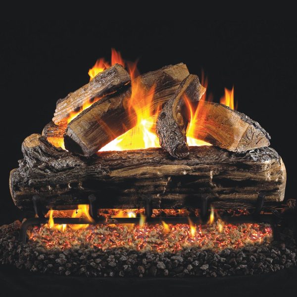Peterson Real Fyre 24-Inch Split Oak Gas Logs (Logs Only - Burner Not Included)
