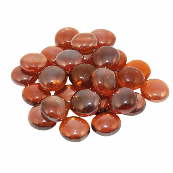 Peterson Real Fyre Deep Amber Glass Gems - 40 Lbs