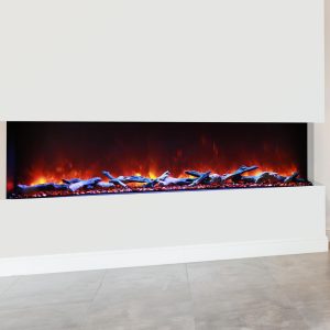 Amantii Tru View 72-Inch Smart Built-In Three Sided Electric Fireplace - Indoor/Outdoor  - 72-TRU-VIEW-XL