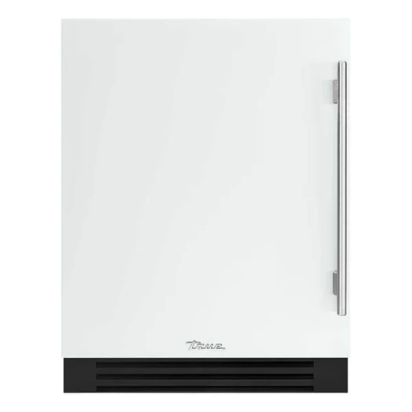 True ADA Height 24 Inch 40 Bottle Left Hinge Outdoor Wine Cabinet - Matte White w/ Stainless Steel Handle - TUWADA-24-LS-A~030-H04