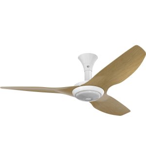Big Ass Fans 52-Inch Haiku Ceiling Fan Low Profile Mount W/Downlight in White/Caramel - MK-HK4-042500A259F504G10S2