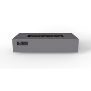 AON 72 Inch Rectangular Powder Coated Steel Natural Gas Fire Pit Table in Charcoal by Warming Trends