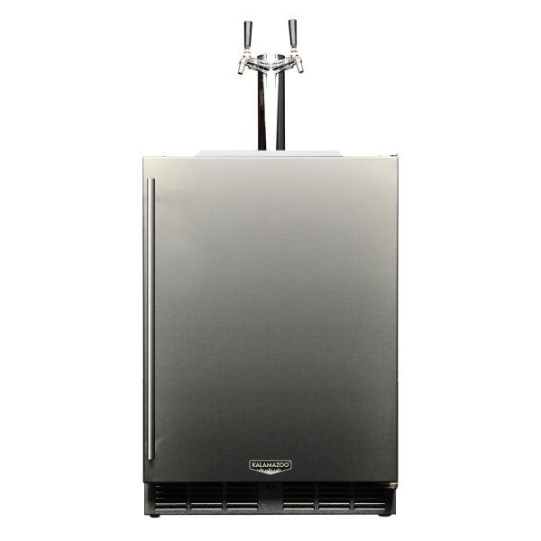 Kalamazoo Signature 24 Inch Refrigerated Keg Tapper - Right Hinge - Lock - 2 Tap - K-HP24TO-4-1RL-2-S4