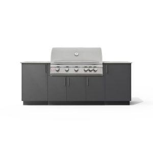 Urban Bonfire Sierra 40 Outdoor Kitchen w/ Blaze LTE Propane Grill, Keon Dekton Countertop & Anthracite Finish - B-Sierra-40-Blaze-Keon-Anthracite