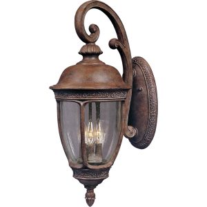 Maxim Knob Hill DC Three Light 33-Inch Outdoor Wall Light - Sienna - 3466CDSE