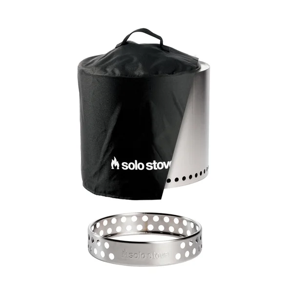 Ranger 15 Inch Round Stainless Steel Wood-Burning Fire Pit in Stainless Steel by Solo Stove