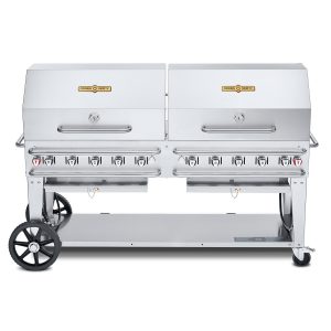 Crown Verity 72-Inch Rental Propane Grill Dome Package W/2 Roll Domes - CV-RCB-72RDP