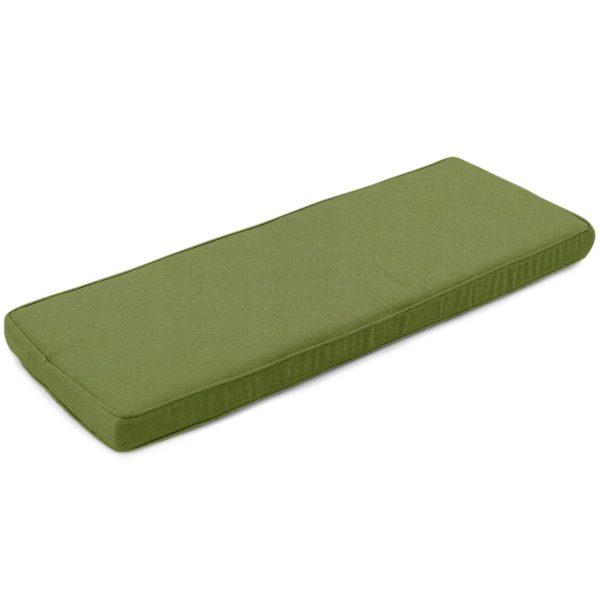 Sunbrella Spectrum Cilantro Large Outdoor Replacement Bench Cushion W/ Piping By BBQGuys Signature