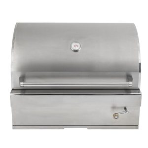 Turbo 32-Inch Built-In Stainless Steel Charcoal Grill  With Adjustable Charcoal Tray - 32CHARCOALG