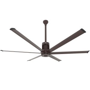 Big Ass Fans 84-Inch i6 Ceiling Fan Universal Mount W/24-Inch Ext Tube & LED in Oil Rubbed Bronze - MK-I61-071906A730I24S2