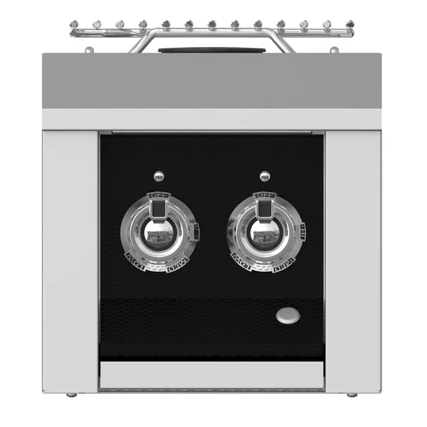 Aspire By Hestan Built-In Natural Gas Double Side Burner - Stealth - AEB122-NG-BK