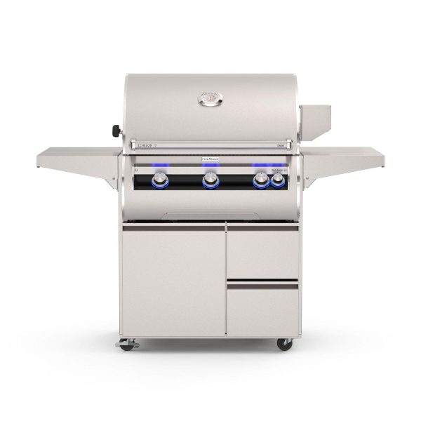 Fire Magic Echelon Diamond E790i 36-Inch Freestanding Propane Grill w/ Rotisserie, Left Side Infrared Burner & Analog Thermometer