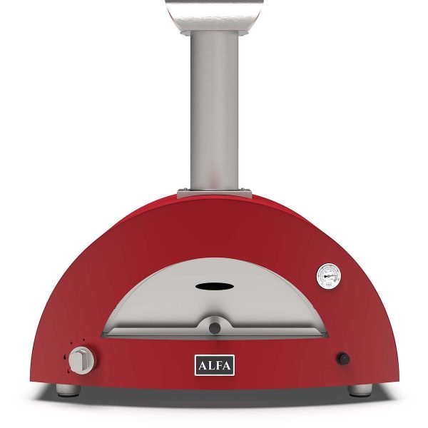 Alfa Moderno 2 Pizze Wood - Fired Pizza Oven - Antique Red - FXMD-2P-LROA
