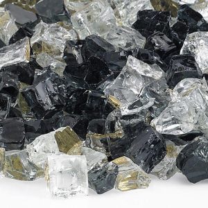 BBQGuys Signature 1/2-Inch Las Vegas Reflective Fire Glass - 10 Pounds