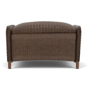 Reflections Lloyd Loom Ottoman in Bark by Lloyd Flanders