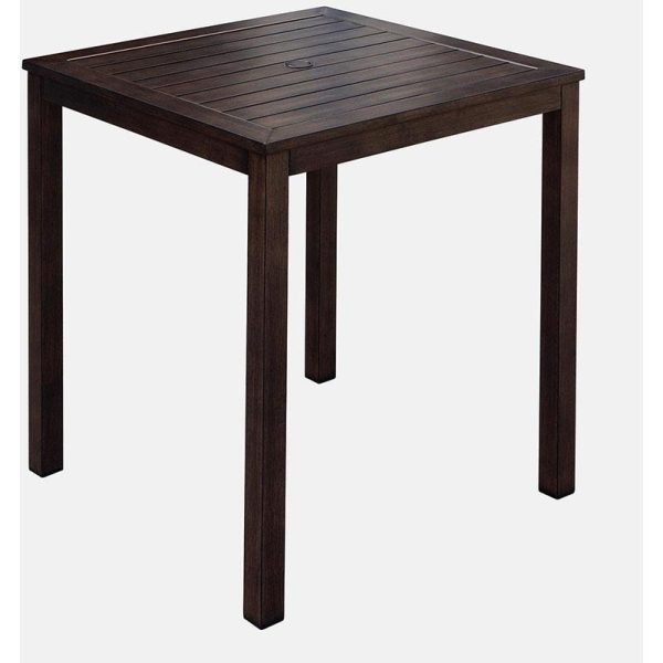 Atlantis 37 Inch Aluminum Bar Height Dining Table by Darlee