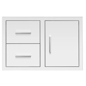 Summerset 33 Inch 2-Drawer & Access Door Combo Masonry Frame Return - DC2-33M