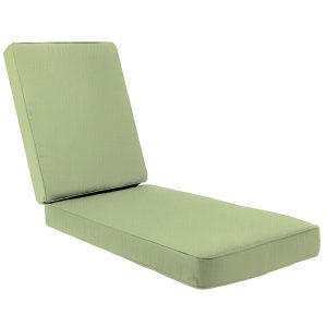 Sunbrella Canvas Parrot Extra Long Outdoor Replacement Chaise Lounge Cushion W/ Piping By BBQGuys Signature