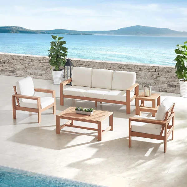 Corbin Bay 5 Pc Set Recycled Plastic Seating Set by Lakeview Outdoor Designs