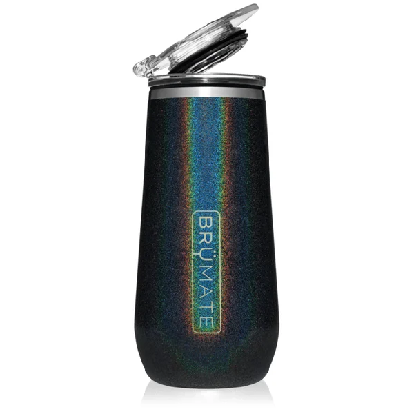 Champagne Flute 12oz | Glitter Charcoal