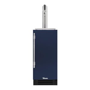 True 15 Inch Right Hinge Outdoor Single Tap Beverage Dispenser - Cobalt w/ Stainless Handle - TUR-15BD-R-OP-C~DSK-078-H04