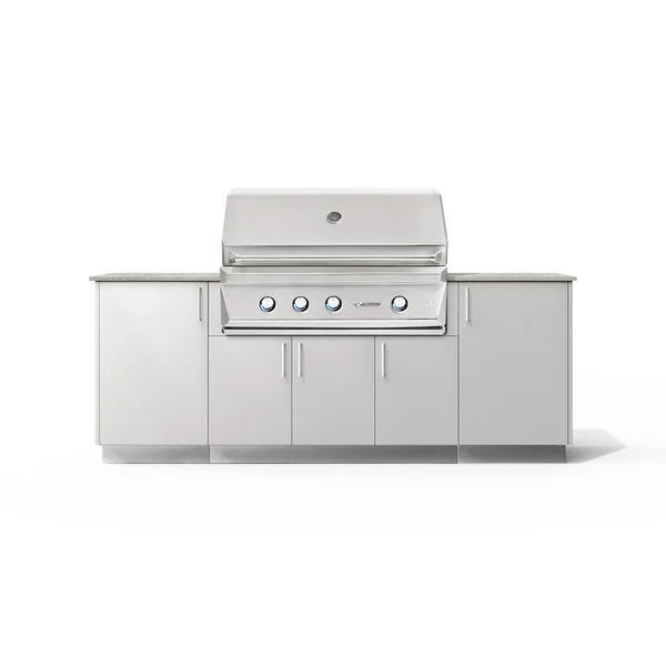 Urban Bonfire Sierra 42 Outdoor Kitchen w/ Twin Eagles Natural Gas Grill, Keon Dekton Countertop & Chantilly Finish - B-Sierra-42-TwinEagles-Keon-Chantilly