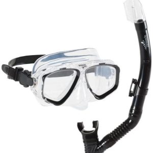 Adult Adventure Mask and Snorkel Set - Black