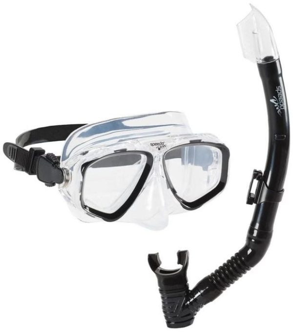 Adult Adventure Mask and Snorkel Set - Black